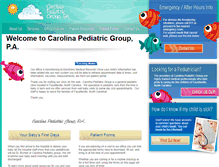 Tablet Screenshot of fayettevillepediatric.com